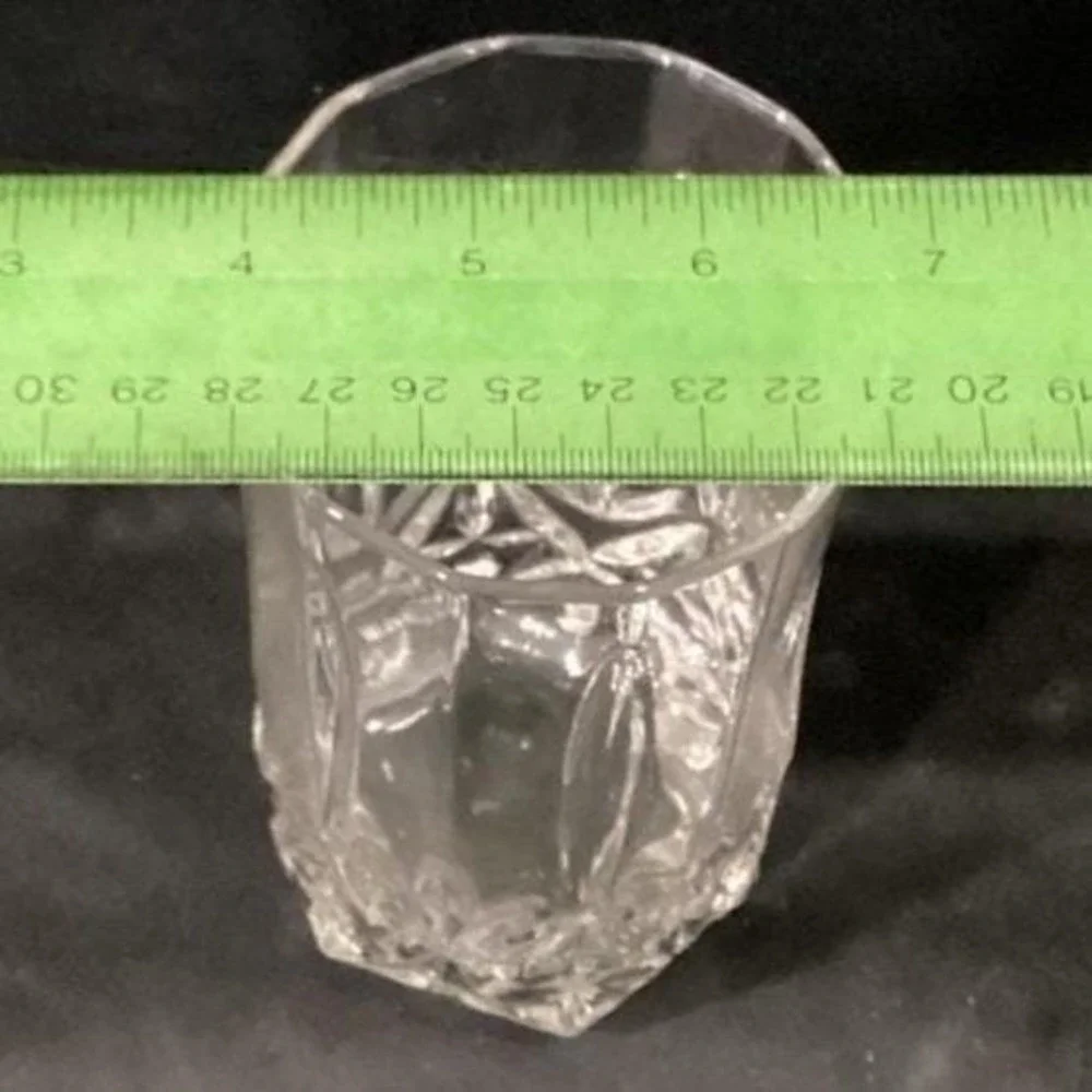 2 Mikasa Arctic Lights crystal pattern Iced Tea Glasses